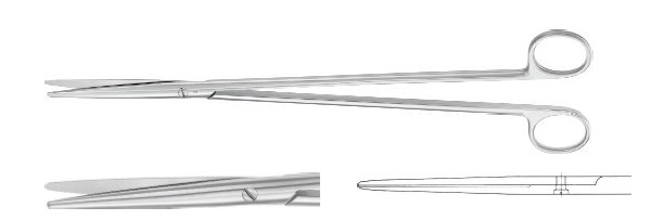 Нельсон-Метценбаум ножиці прямі 305 мм